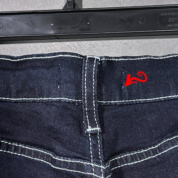 NWT Vibrant M. I. U Wide Leg White Stitching‎ Jeans Juniors Size 11 (W29) - Picture 11 of 15